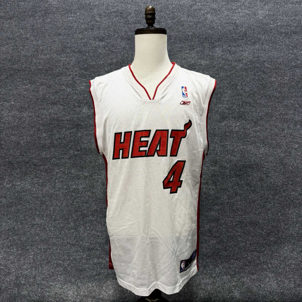 Vintage Reebok Miami Heat Caron Butler #4 NBA Jersey Mens Large White L